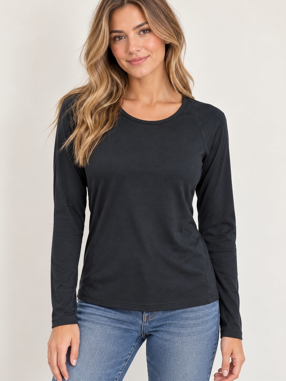 Patagonia Black Long Sleeve Crewneck Base Layer Shirt